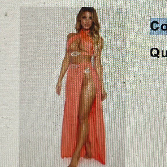 NWT PrettyLittleThing Set Bikini top with Skirt! Coverup set. - Picture 3 of 7